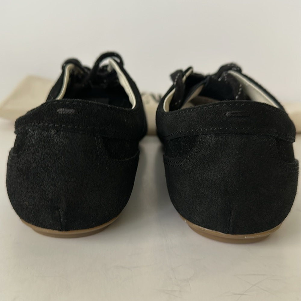 Zara Men's Retro Split Leather Black Sneakers - Picture 12 of 12